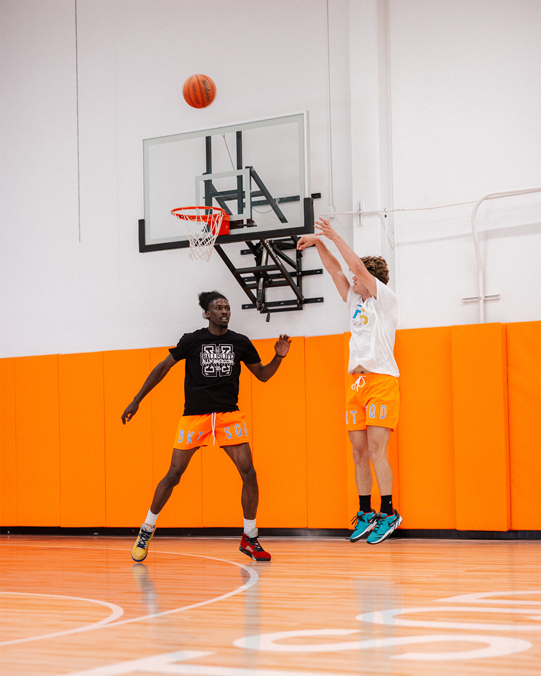 NEON ORANGE SHORTS