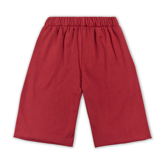 YOUTH CORE CUTOFF SWEATSHORTS - MAROON