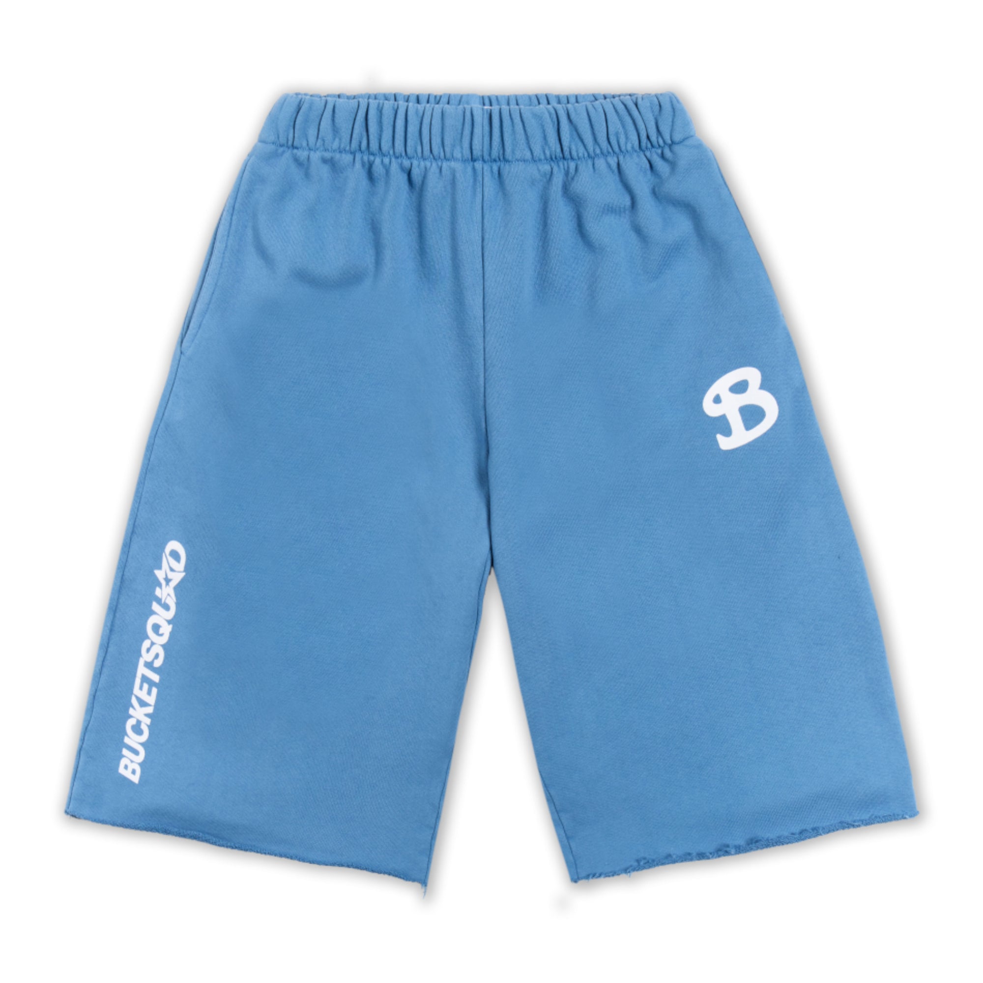 YOUTH CORE CUTOFF SWEATSHORTS - BABY BLUE