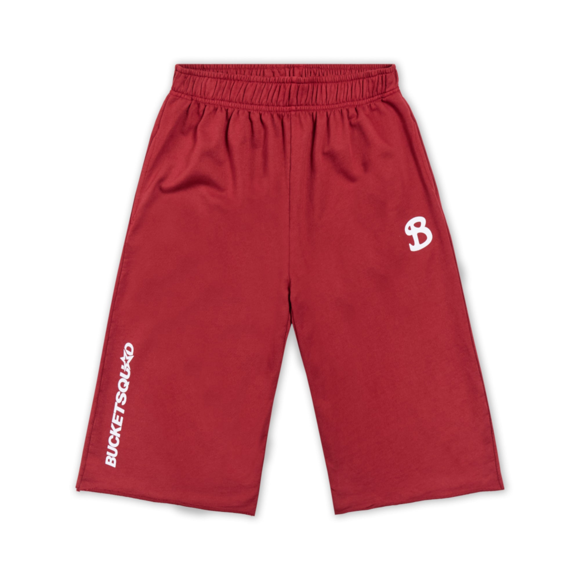 CORE CUTOFF SWEATSHORTS - MAROON