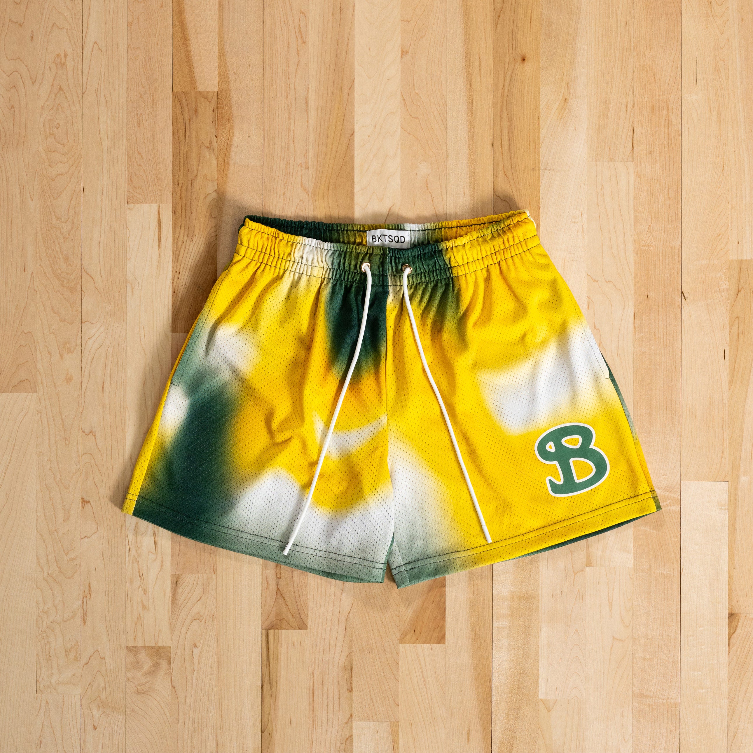 MARCH SLAM SHORTS - GREEN, YELLOW, WHITE