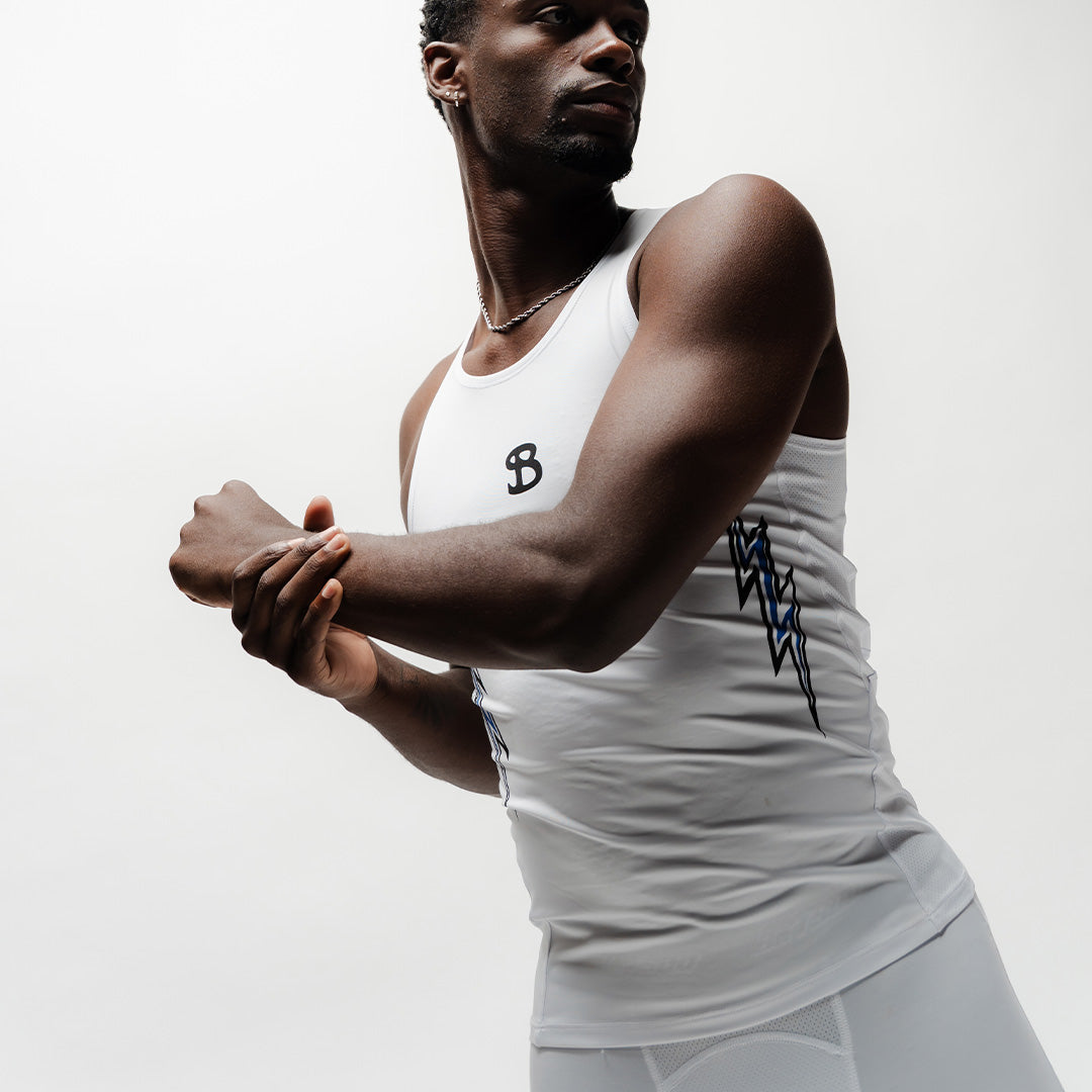 Bucketsquad White Iso Compression Short | Adult Compression Shorts