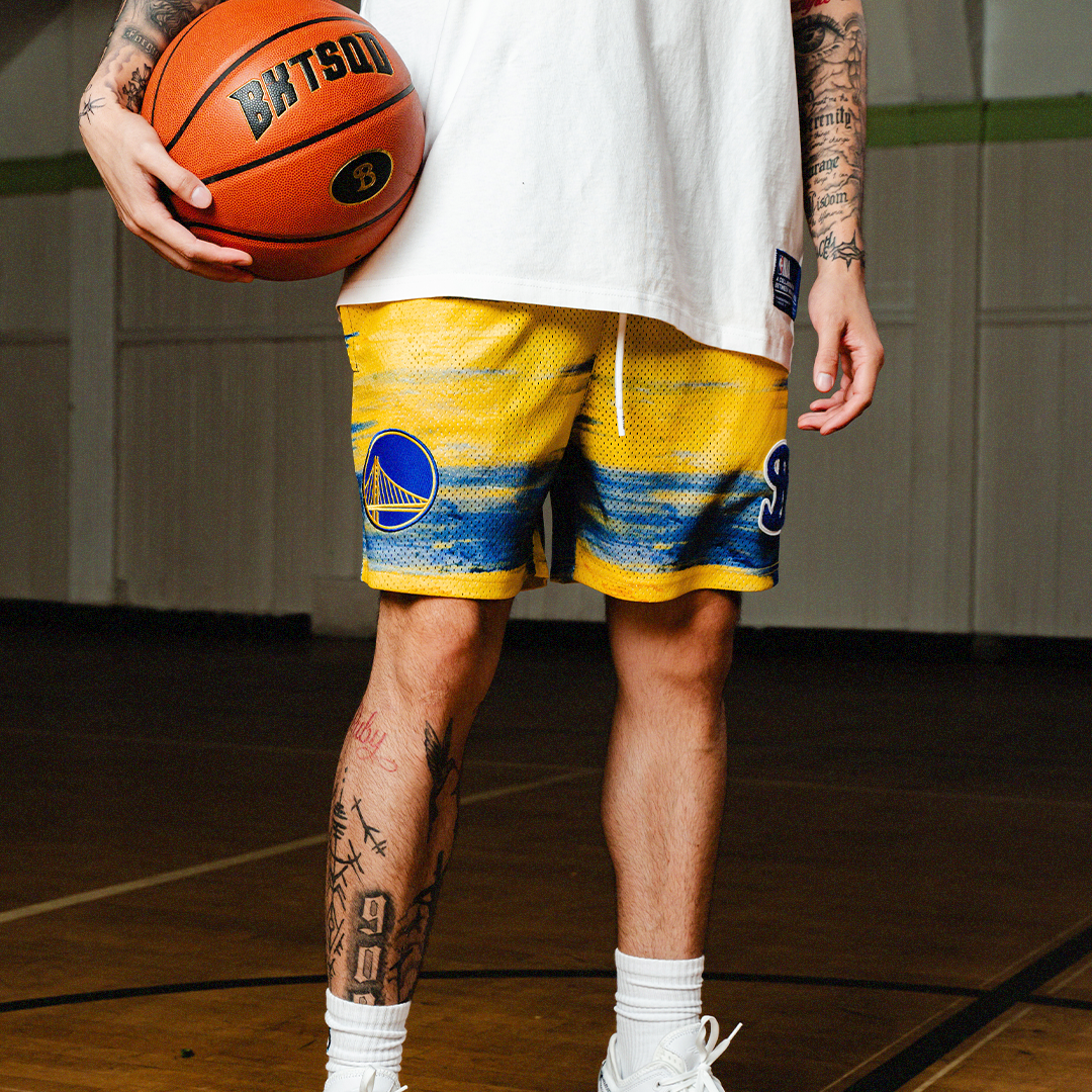 NBA x BKTSQD GOLDEN STATE WARRIORS SKY SHORTS