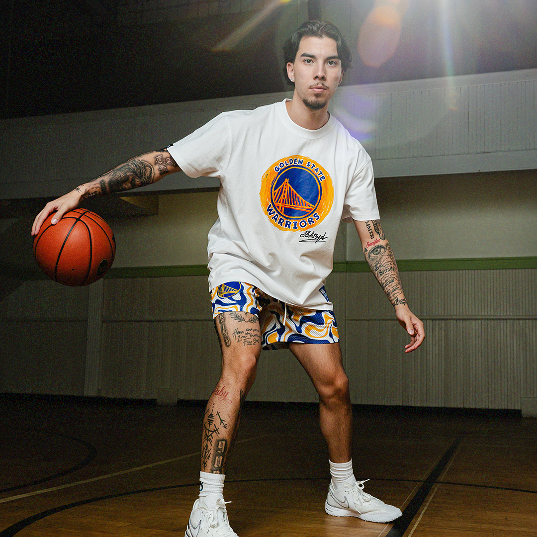 NBA x BKTSQD GOLDEN STATE WARRIORS TIDAL SHORTS