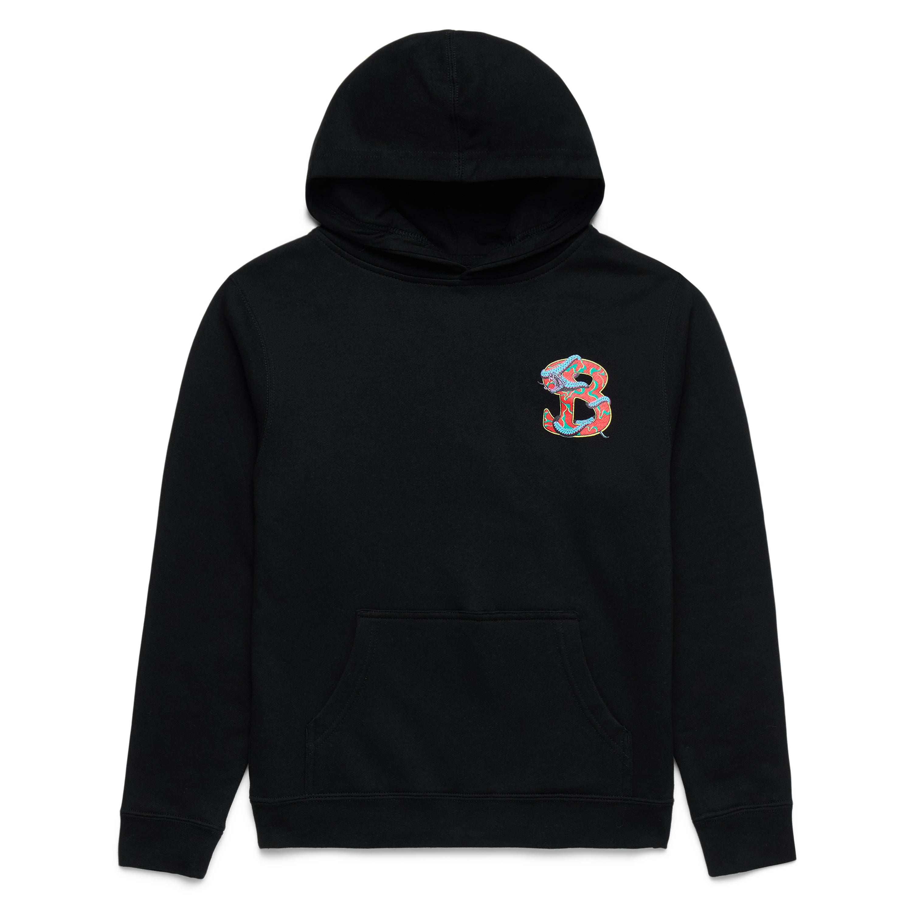 Bucketsquad Remix Black Youth Hoodie | Kids Basketball Hoodie