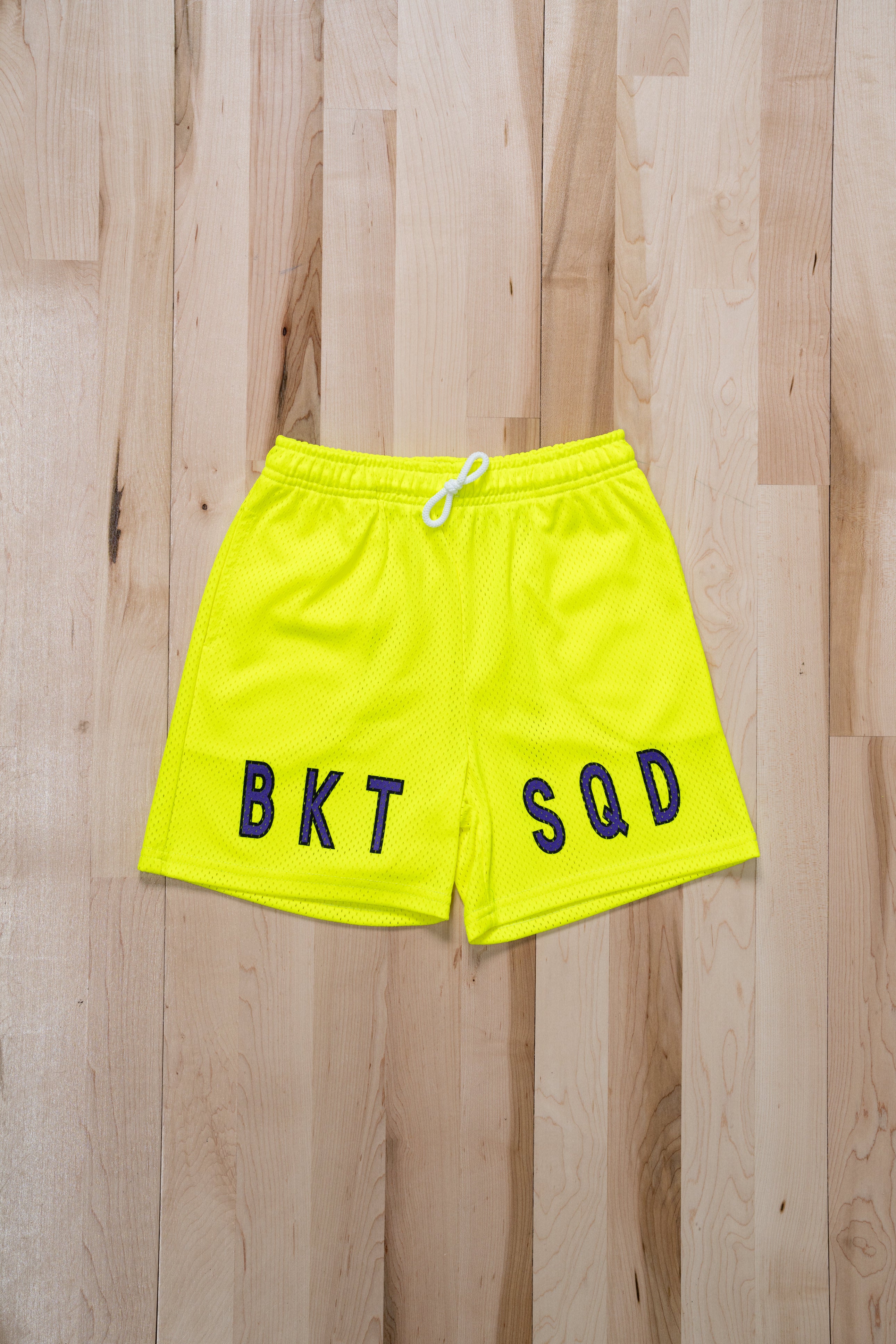Neon Solid Shorts YOUTH - Yellow