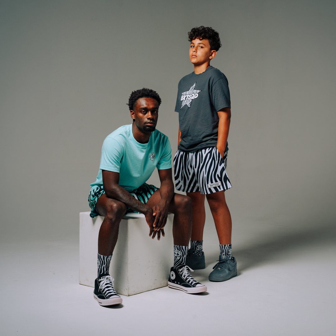 MINT ZEBRA SHORTS