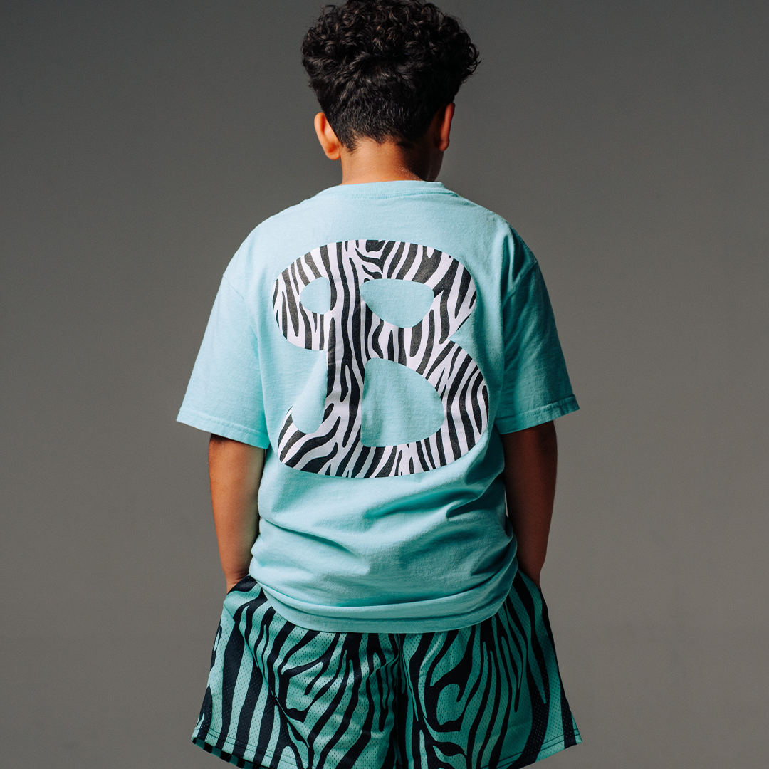 YOUTH MINT ZEBRA SHORTS