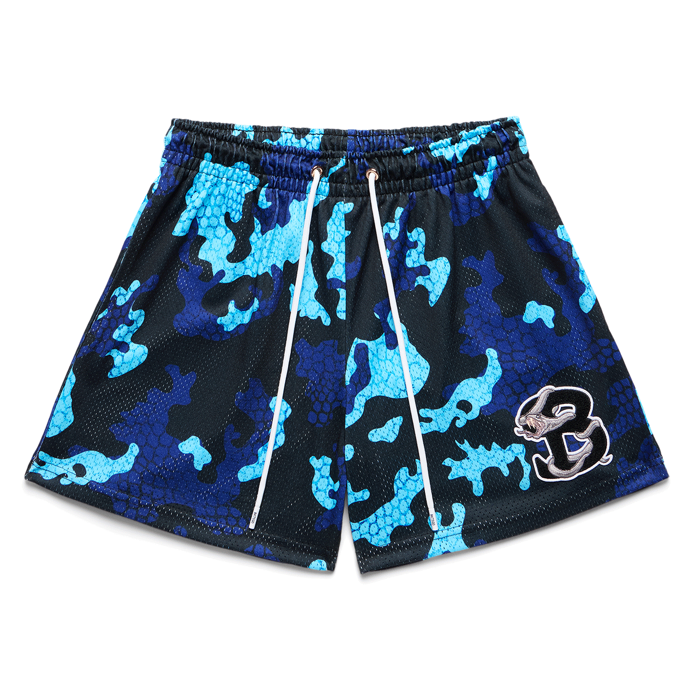 BLACK VIPER BLUE CAMO SHORTS