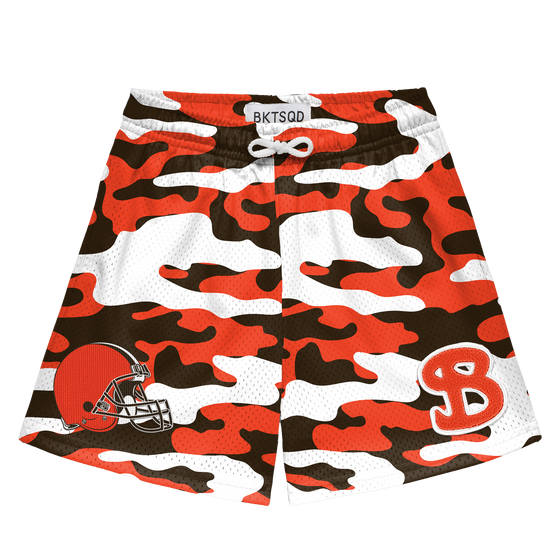 YOUTH BROWNS CAMO SHORTS