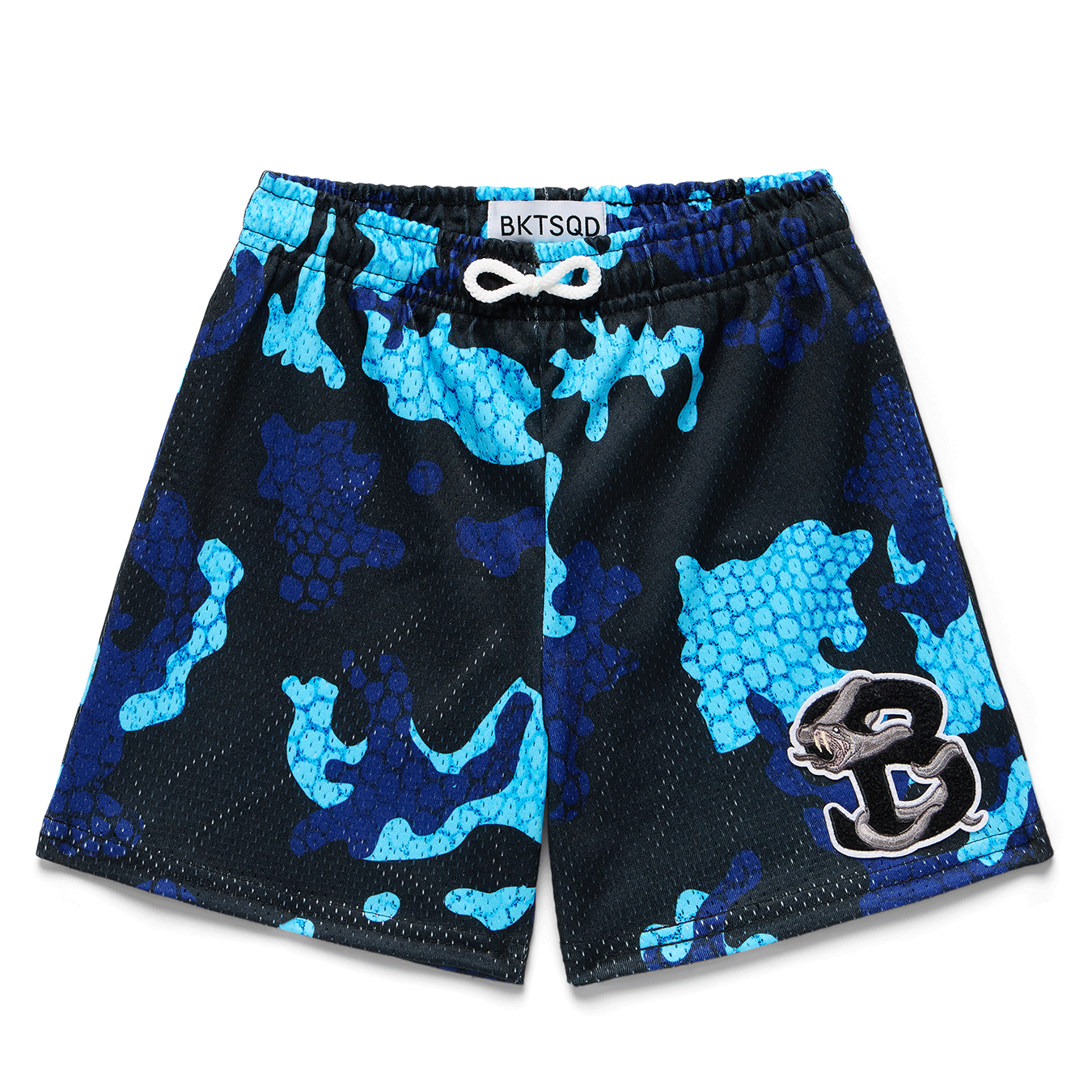 BLACK VIPER BLUE CAMO YOUTH SHORTS